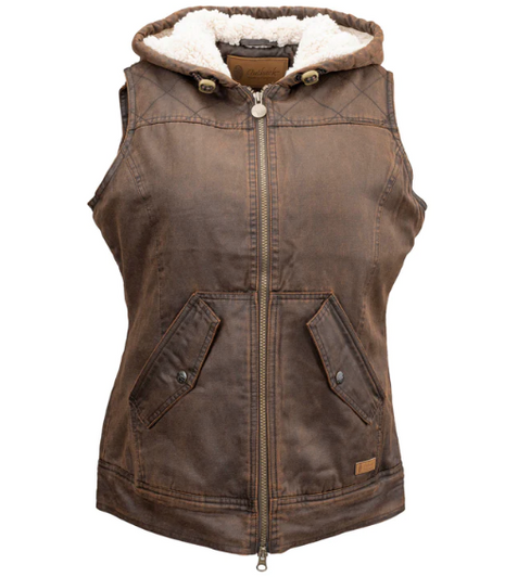 OUTBACK TRADING CO. WOMEN’S BROWN HEIDI VEST