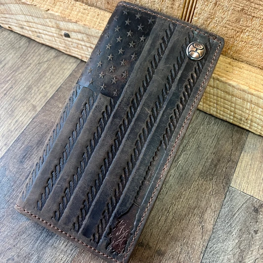 Hooey Liberty Roper Embossed Rodeo Wallet