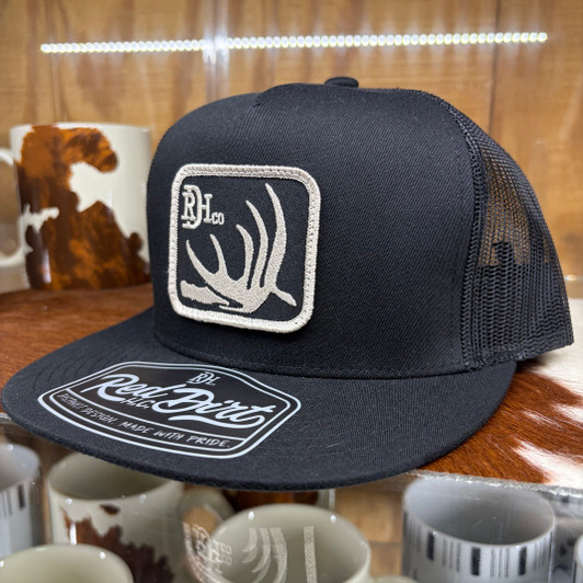 Red Dirt Hat Co. Deer Shed Black 5 Panel Hat RDHC-163