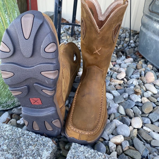 Twisted X Men’s 11″ Pull-On Waterproof Distressed Saddle Hiker Boot MHKBW01