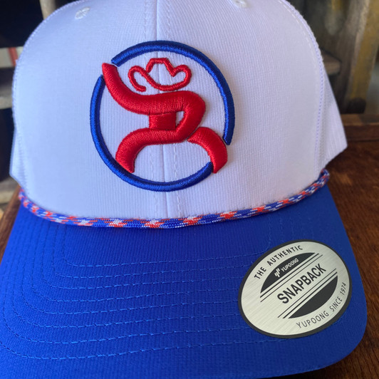Hooey Strap Roughy White 6-Panel Trucker Hat 4031T-WH