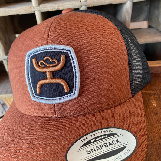 Hooey Zenith Brown & Black 6-Panel Trucker Hat 2224T-BRBK