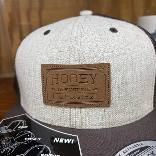 Hooey Mid-States Tan & Brown 6-Panel Trucker Hat 2030T-TNBR