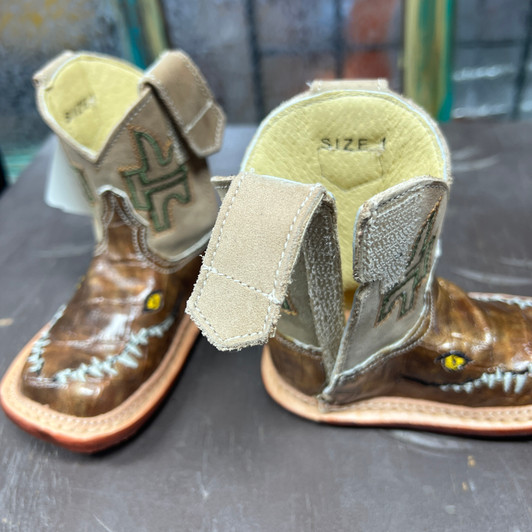 Tin Haul Infant Brown Baby Al O' Gator Let's Ride Boot