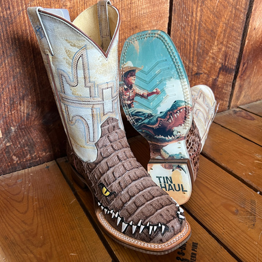 Tin Haul Little Kid's Al O' Gator Let's Ride Sole Boot