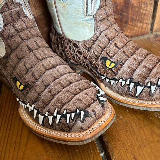 Tin Haul Big Kid's Al O' Gator Let's Ride Sole Boot