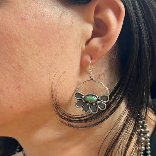 Hada Collection Kingman Turquoise Earrings