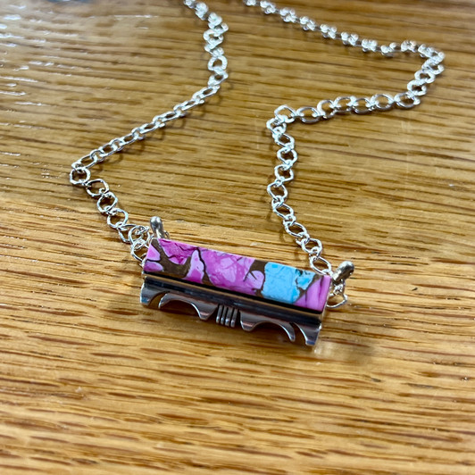 Navajo Handmade Cotton Candy Necklace - Steve Francisco