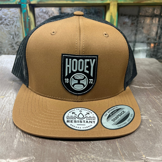 Hooey Bronx Brown and Black 6-Panel Trucker Hat 2303T-BRBK