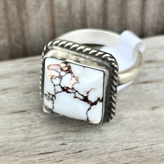 Navajo Handmade Square Wild Horse Adjustable by Donovan Nex