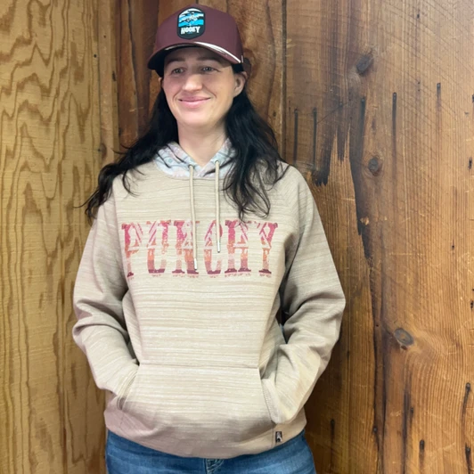 Hooey Women's Punchy Tan Hoodie PH1001TN