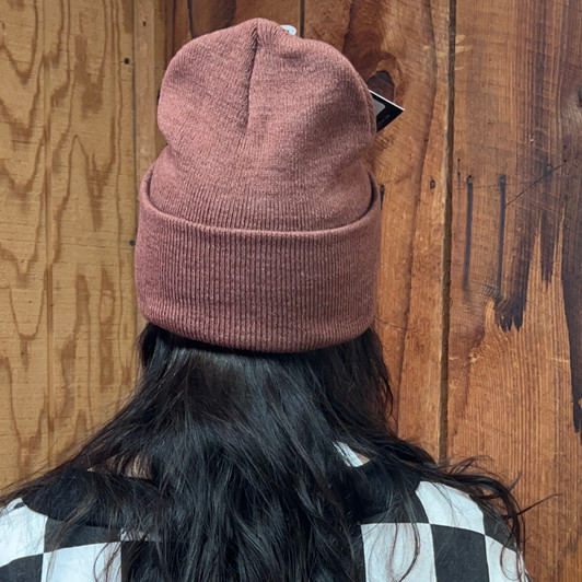 Hooey Beanie Maroon with Black / White Woven Hooey Label - OSFA