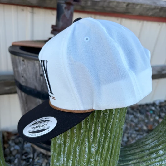 Hooey Wild Ride White and Black Trucker Hat 2669T-WHBK