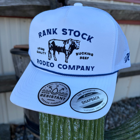 Hooey Rank Stock White Trucker Hat 2662T-WH