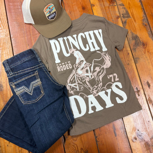 Hooey Youth Punchy Days Rodeo Tee PT2602BR-Y