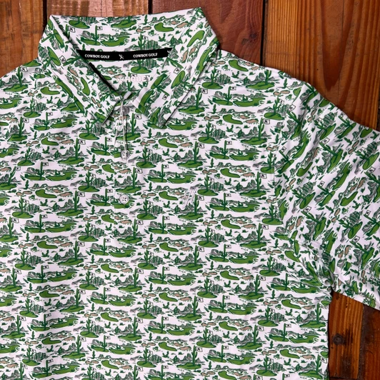 Hooey Men's "Weekender" Green Golf Polo
