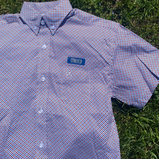 Panhandle Boy’s Red, White & Blue Short Sleeve Button Shirt SBB3S08959