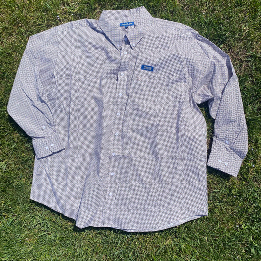 Panhandle Men‘s Tan Long Sleeve One Pocket Button Shirt SMB2S08955 SXB2S08955