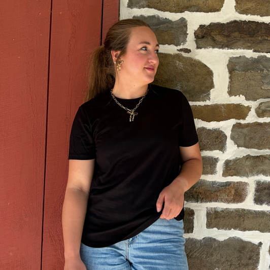 2 Fly Co Women's Midnight Black Cloud Basic Free Tee 2FLY-MBCBFT