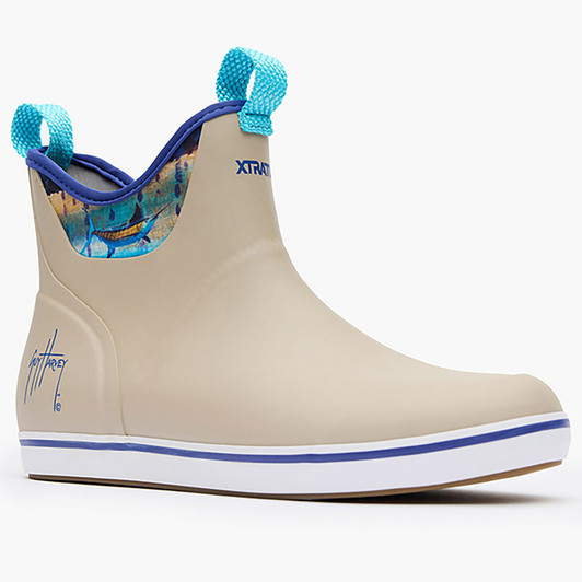 XtraTuf Men's Taupe Guy Harvey Ankle Deck Boot XMABGH90