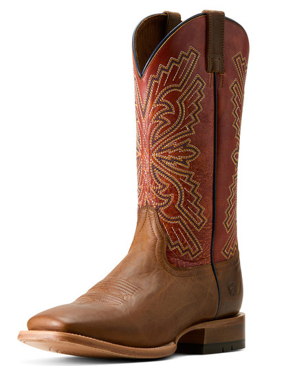Ariat Men's Sting Wide Square Toe Cowboy Boot in Honey Tan 10061174