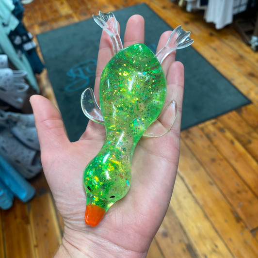 Green Glitter Duck Squishy