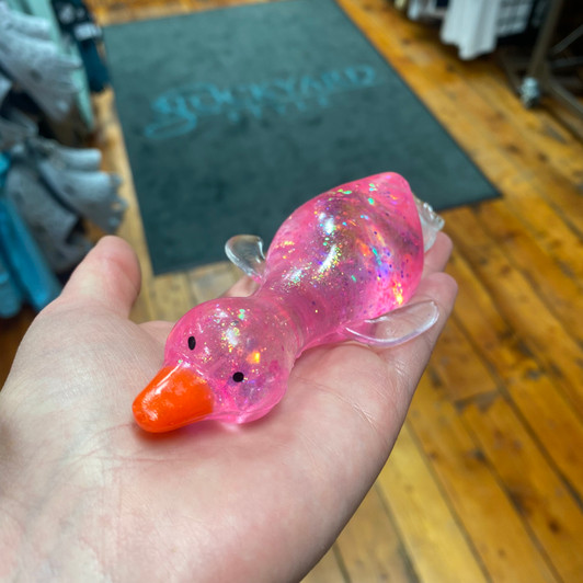 Pink Glitter Duck Squishy