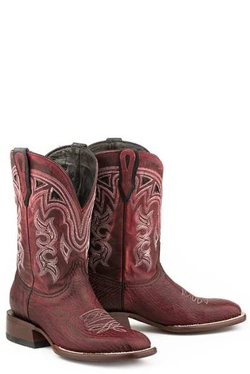 Stetson Women's Black Cherry Shark Boot 12-021-1852-0901 BL