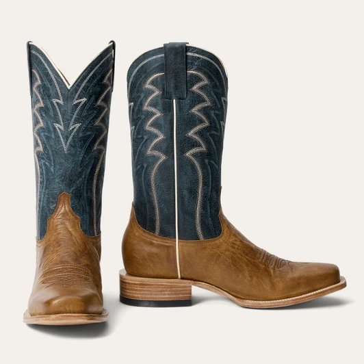 Stetson Men's Obediah Bison Square Toe Boot 12-020-8812-3860 BR