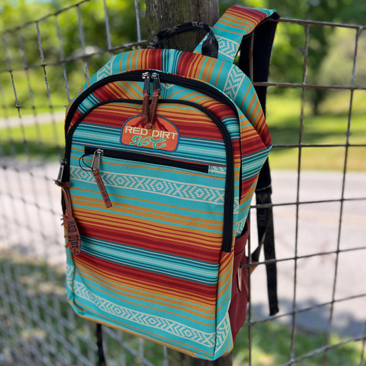 Red Dirt Hat Co Teal Serape Backpack