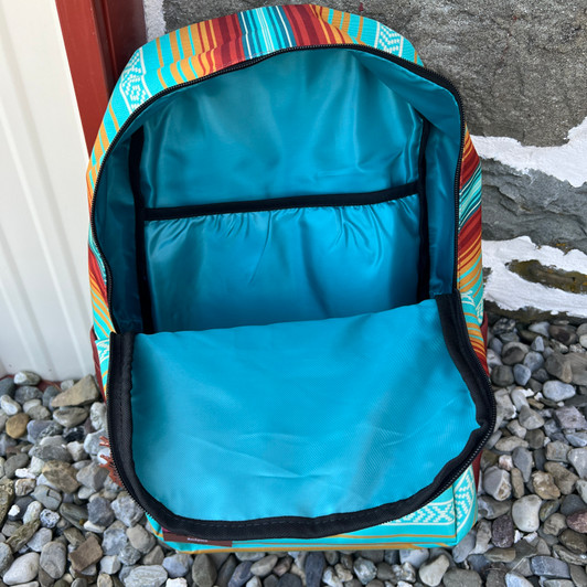 Red Dirt Hat Co Teal Serape Backpack