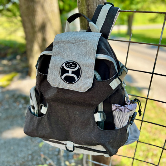 Hooey Mule Black and Grey Backpack BP2604BKGY