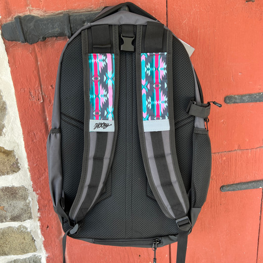 Hooey Ox Charcoal And Aztec Backpack BP2603CHAZ