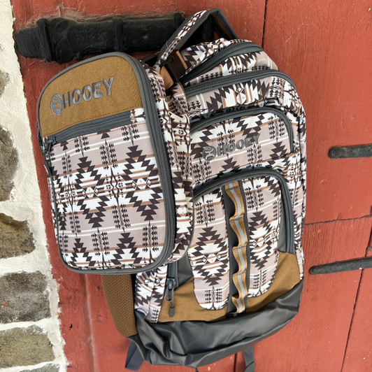 Hooey Ox Charcoal Aztec Backpack BP2603AZTN