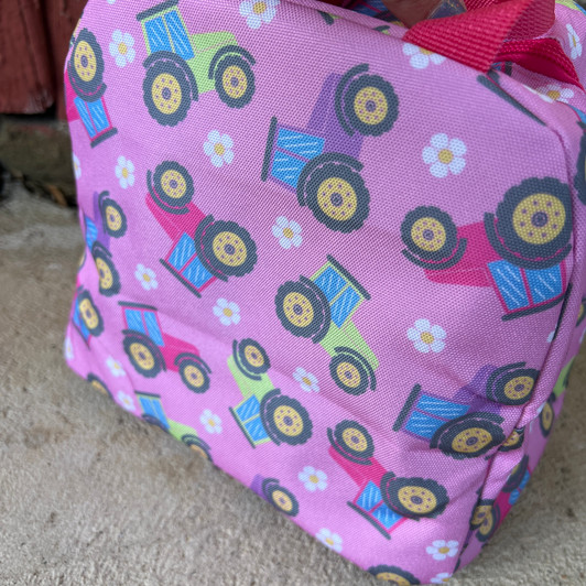 Pink Tractor Lunch Box JM-PTLB