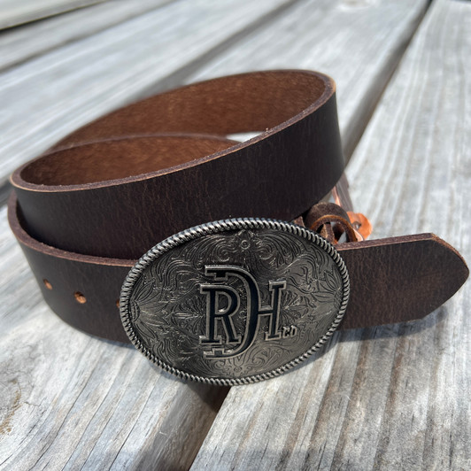 Red Dirt Hat Co. Youth Dark Brown Leather Belt 23144BE1