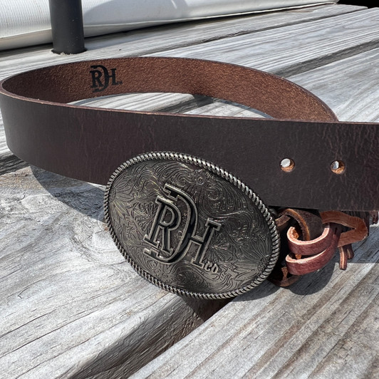 Red Dirt Hat Co. Youth Dark Brown Leather Belt 23144BE1