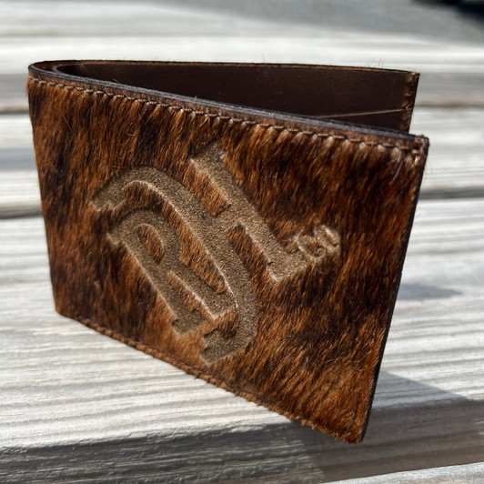 Red Dirt Hat Co Wide Brindle Hide Bifold Wallet 22228881W5