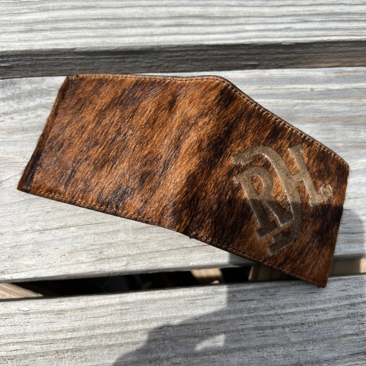 Red Dirt Hat Co Wide Brindle Hide Bifold Wallet 22228881W5