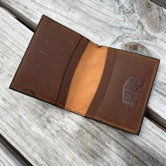 Red Dirt Hat Co Brindle Hide Bifold Card wallet 22228878W5