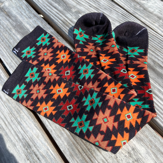Red Dirt Hat Co Aztec Boot Socks 222317GWT