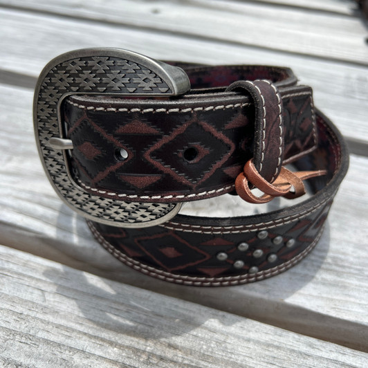 Red Dirt Hat Co.Diamond Studded Leather Belt 23112BE7