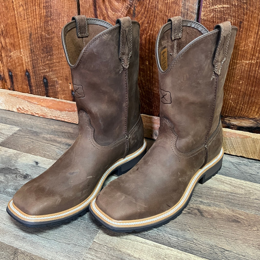 Twisted X Men's Dark Brown 10" Cowboy Work Boot MCW0011