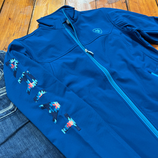 Size XS Ariat Ladies Sky Blue Softshell Jacket 10041277