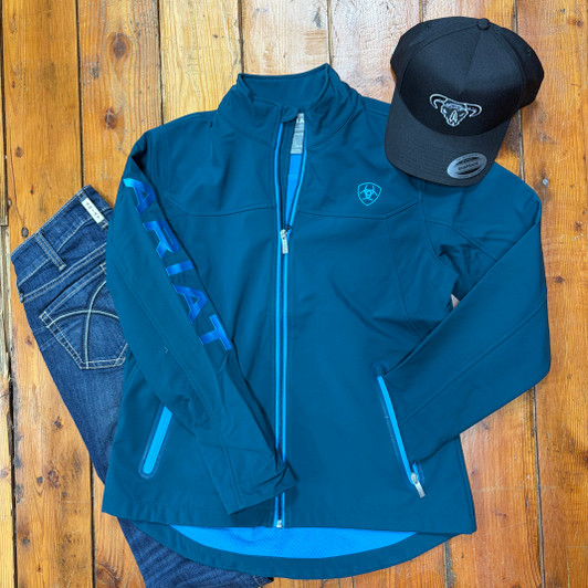 Size Large Ariat Ladies Teal Soft Shell Jacket 10046689
