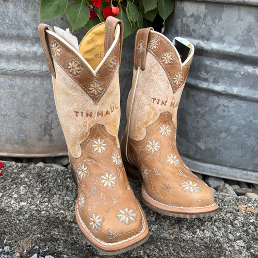 Tin Haul Little Kid's Daisy Dots Mare Sole Boot 14-018-0077-0978-TA