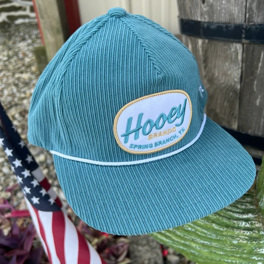 Hooey Local Teal Corduroy with Teal & Tan Patch Hat 2499T-TL