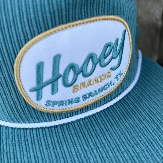Hooey Local Teal Corduroy with Teal & Tan Patch Hat 2499T-TL