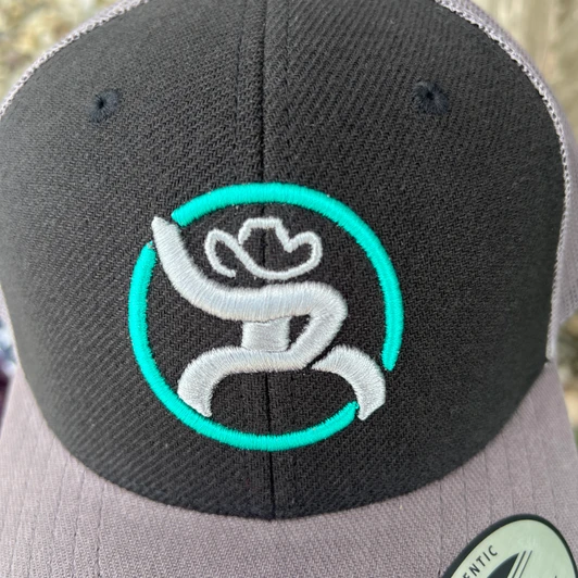 Hooey Strap Roughy Black & Grey Youth Hat 4031T-BKGY-Y