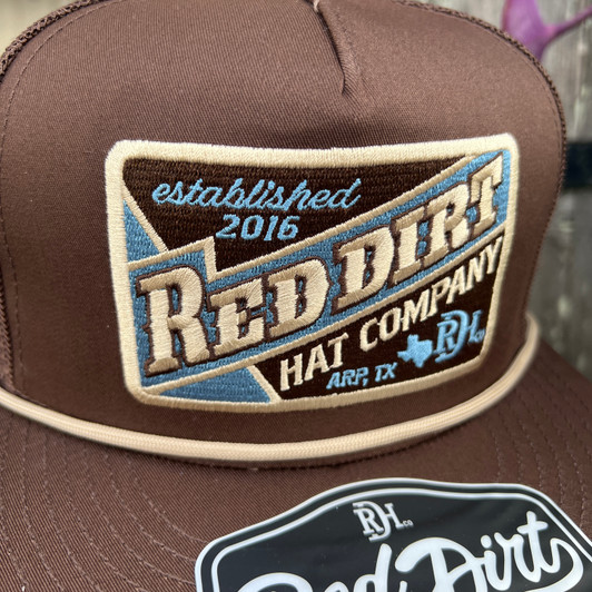 Red Dirt Hat Co. Logo True Grit Brown Hat